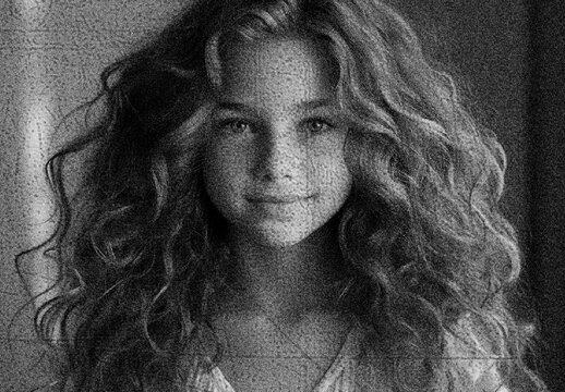 Gray Heavy Grain Photocopy Photo Effect