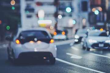 道路のぼかし風景
