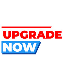 Obraz premium Upgrade now png, system improvement icon, instant update button, quick feature design, blue colour illustration