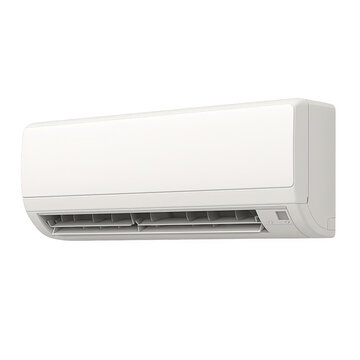 Modern air conditioning unit on the wall.