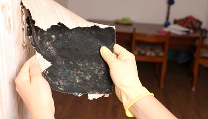 Removing peeling wallpaper