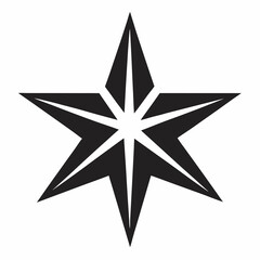 Obraz premium Sleek vector star silhouette illustration for modern graphic design projects silhouette vector illustration white background