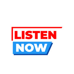 Listen now png, audio play symbol, instant sound button, quick music design, blue colour artwork