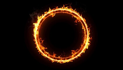 Fiery circular frame (1)