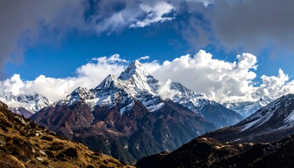 Majestic mountain range panorama (1)