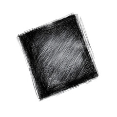 Dark, rectangular, sketched book