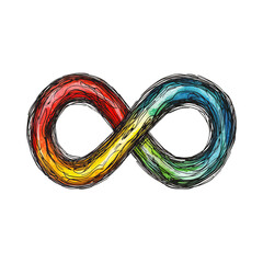 Colorful infinity symbol (2)