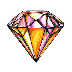 Colorful diamond graphic