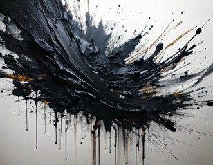 Creative concept of white daisy flowers arranged as a fluffy cloud with falling raindrops on a vibrant blue background, symbolizing spring freshness and nature&rsquo;s beauty.