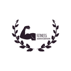 Vector silhouette illustration of a flying wild bird with abstract wings and a black animal design icon set