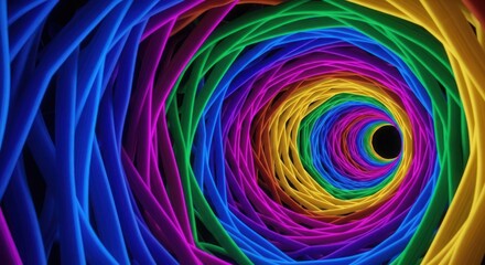 Fototapeta premium abstract colorful background with colorful round patterns 