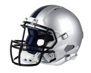 American football helmet isolated on transparent background