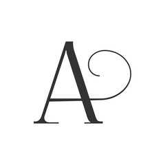 Modern Letter A Logo Design | Stylish Alphabet A Vector Branding
