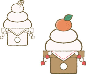 Kagami Mochi for Japanese New Year 
