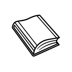 book icon isolated on white