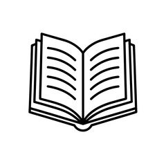grammar book icon isolated on white