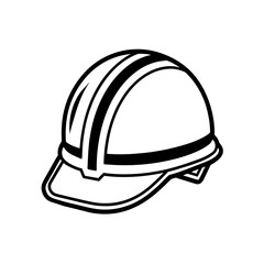 Fototapeta premium safety helmet icon isolated on white