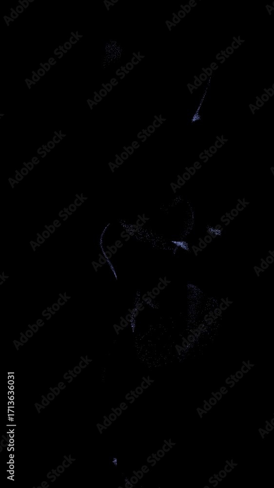 Poster abstract light patterns in dark background