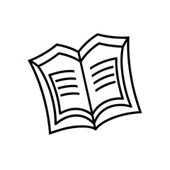 theater script icon isolated on white