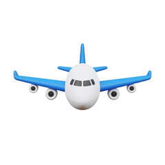 Cartoon airplane icon for travel and transport