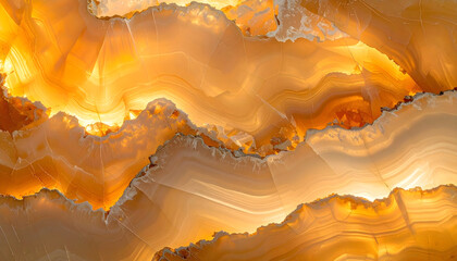 Warm Orange Onyx Marble Pattern