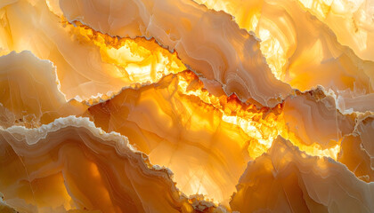Warm Orange Onyx Marble Pattern
