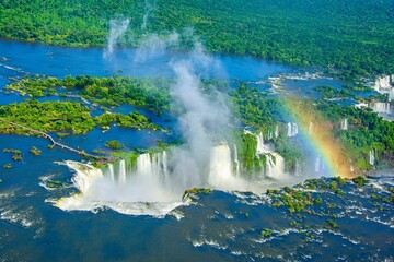 Most beautiful waterfalls in the world - Iguasu falls, Argentina, Brazil