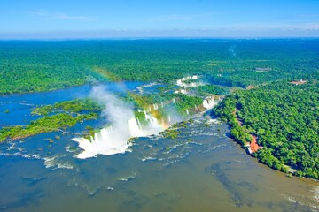 Most beautiful waterfalls in the world - Iguasu falls, Argentina, Brazil