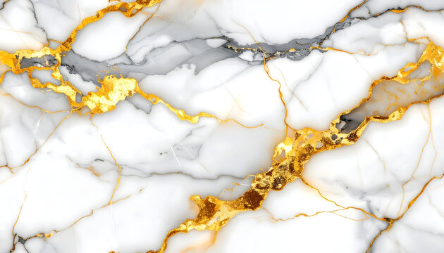 Opulent Calacatta Vagli Oro Marble Texture