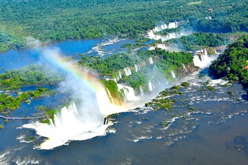 Most beautiful waterfalls in the world - Iguasu falls, Argentina, Brazil