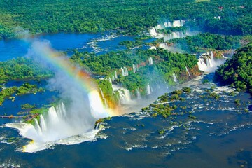 Most beautiful waterfalls in the world - Iguasu falls, Argentina, Brazil