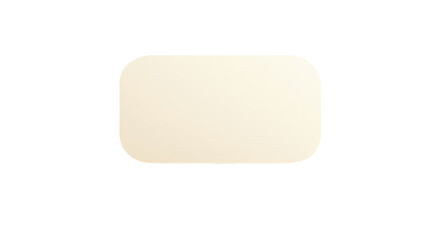 Blank, cream-colored oval-edged rectangle