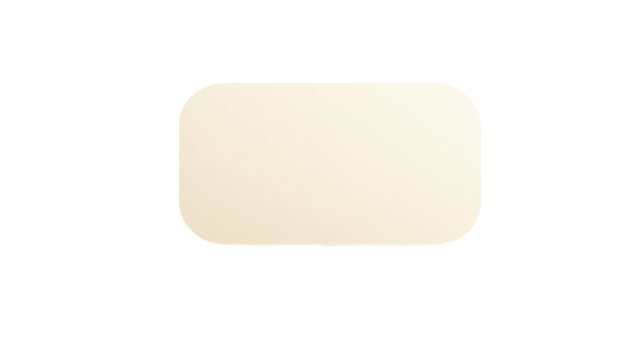 Blank, cream-colored oval-edged rectangle