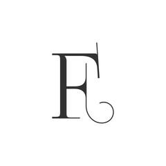 Modern Letter F Logo Design | Stylish Alphabet F Vector Branding
