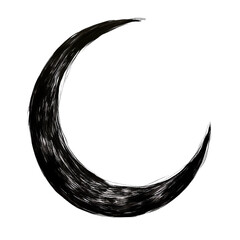 Abstract crescent moon