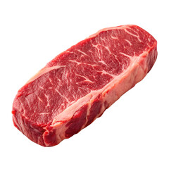 Fototapeta premium Raw Beef Steak with Marbling on Black Background meat marbled