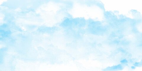 abstract blue sky with clouds, white fluffy clouds on blue sky in summer, clouds white patterns on bright blue sky background, abstract blue watercolor background. Sky pattern with blue color.