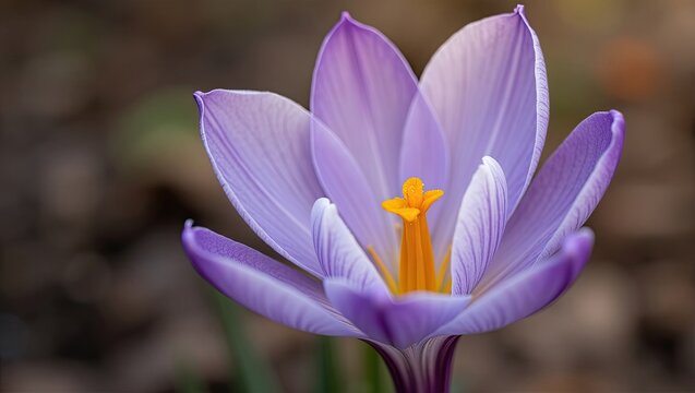 purple crocus flower