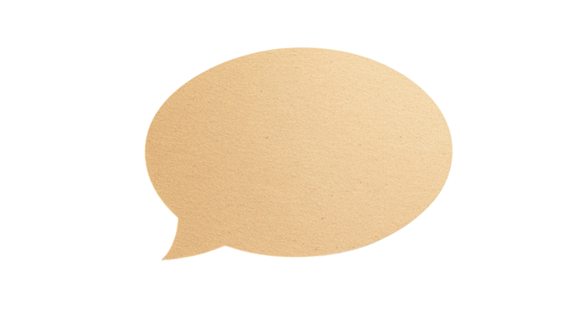 Beige speech bubble graphic (10)