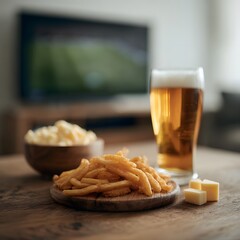 beer and snacks