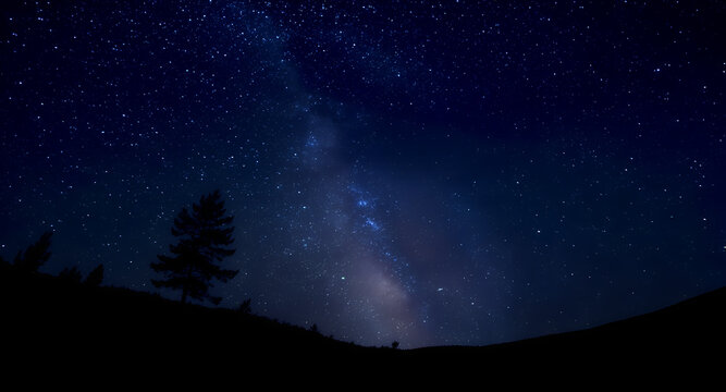 Dark blue sky outdoors nature night.