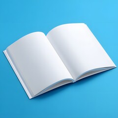 open book with blank pages