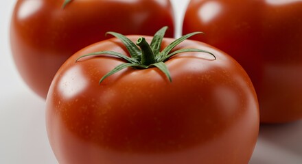 Fresh red tomatoes closeup