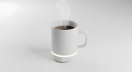 Self Heating Coffee Mug Keeps Coffee Warm.