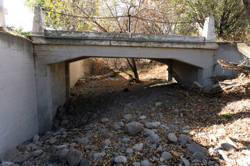 old bridge in the autumn