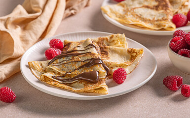 freshly baked crepes