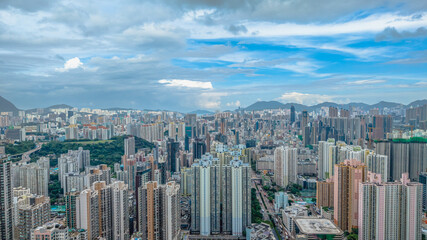 July 12 2025 Contrast of Old and New Buildings Hong Kong