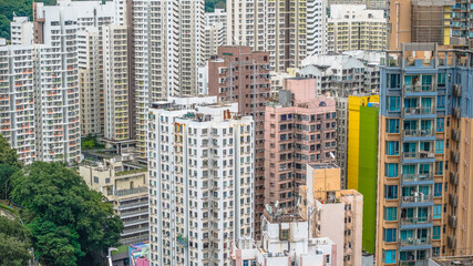 July 12 2025 Modern New Residential Apartment Building in Hong Kong