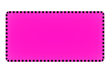 Minimalist style bright pink square frame graphic art with space for text or images for various graphic design projects.