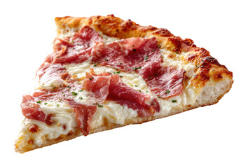 Savoring delicious pizza slice home kitchen food cozy isolated on transparent background